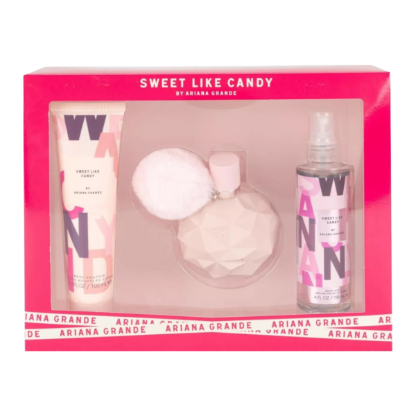 SET ARIANA G. SWEET LIKE CANDY 100 ML EDP, CREMA, BODY